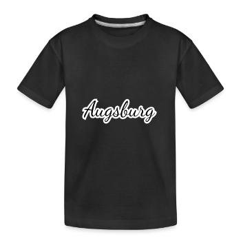 Augsburg - Textdesign mit Stadtnamen - Kinder Premium Bio T-Shirt - Schwarz - Vorne