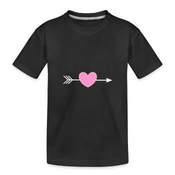 Saint-Valentin, Saint-Valentin, Saint-Valentin - T-shirt bio Premium Enfant - noir - Devant