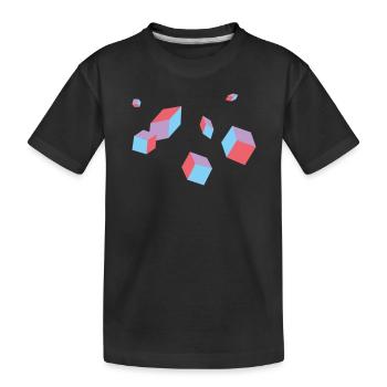 Cube - T-shirt bio Premium Enfant - noir - Devant