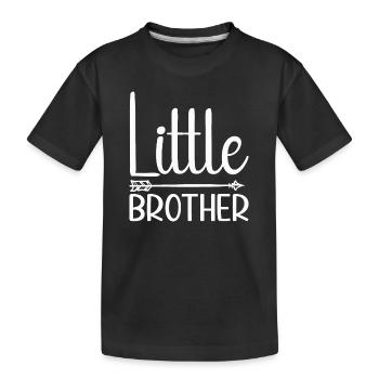 Kleiner Bruder - Kinder Premium Bio T-Shirt - Schwarz - Vorne
