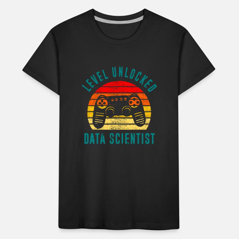 Objectif de Data Scientist Data Science Mining T-shirt bio Premium Enfant