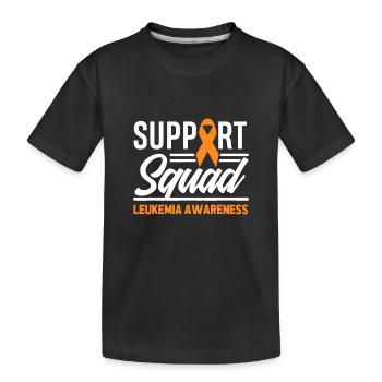 Leukemia Warrior Support Squad Leukemia Cancer - T-shirt bio Premium Enfant - noir - Devant