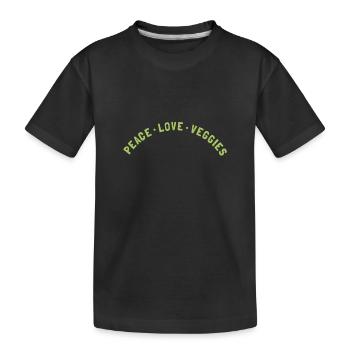 Funny Veggie Art pour les femmes Hommes Vegan Food - T-shirt bio Premium Enfant - noir - Devant