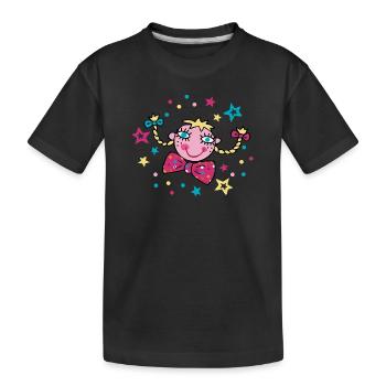 Carnival Confetti Girl - Kids' Premium Organic T-Shirt - black - Front