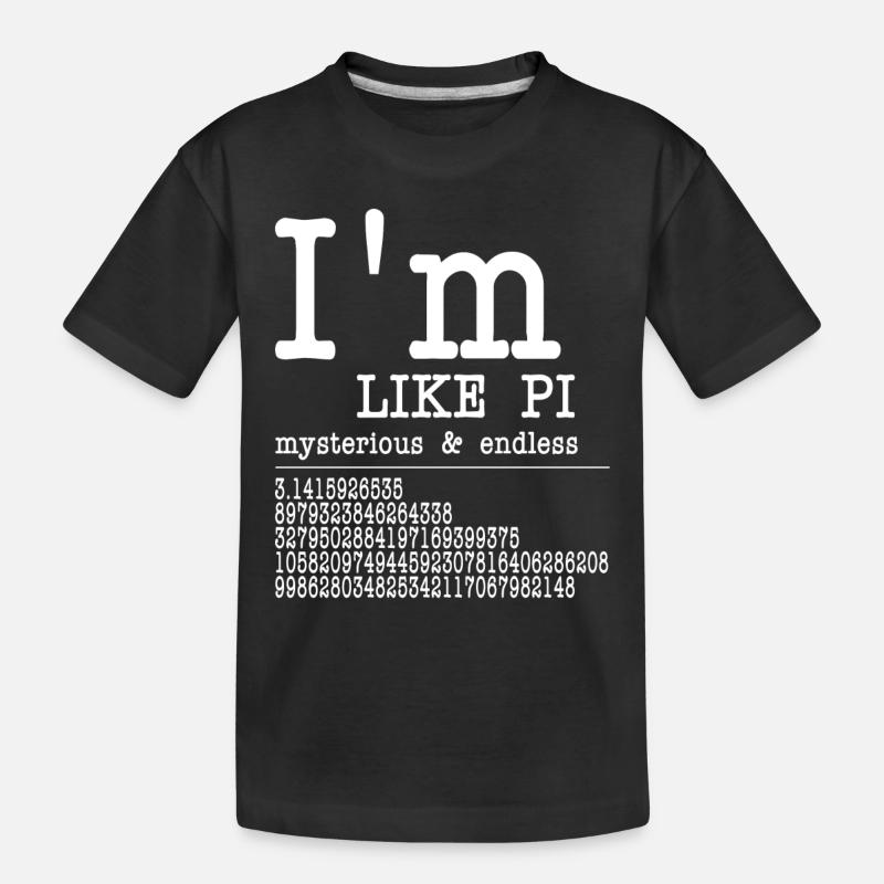 I'm like Pi - NERD - Kinder Premium Bio T-Shirt - Schwarz