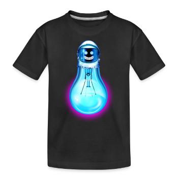 ASTROBULB - Kinder Premium Bio T-Shirt - Schwarz - Vorne