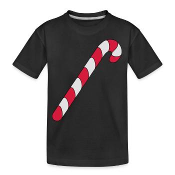 Zuckerstange - Kinder Premium Bio T-Shirt - Schwarz - Vorne
