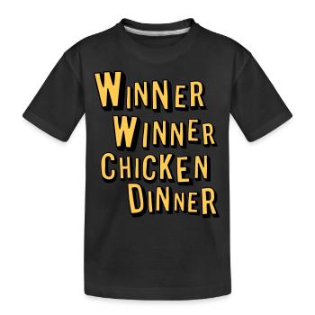Winner Winner Chicken Dinner - T-shirt bio Premium Enfant - noir - Devant