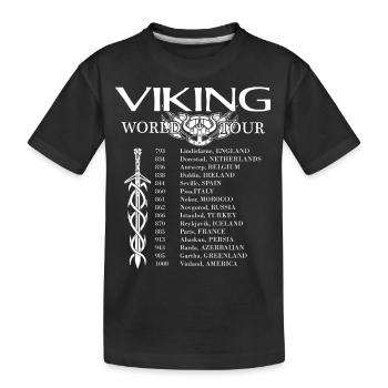 Viking - World Tour - Kinder Premium Bio T-Shirt - Schwarz - Vorne