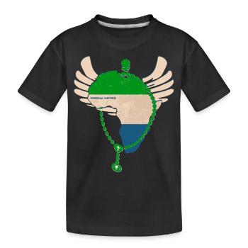 Sierra Leone - Kids' Premium Organic T-Shirt - black - Front