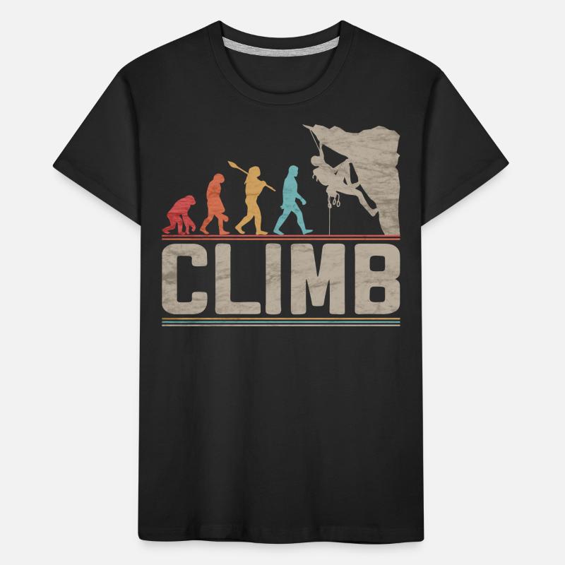 Escalade Evolution Escalade Grimpeur Escalade T-shirt bio Premium Enfant