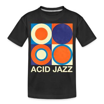 Rétro Acid Jazz - T-shirt bio Premium Enfant - noir - Devant