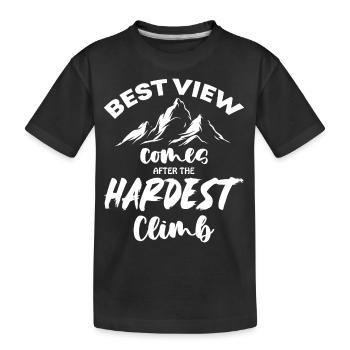 Alpiniste Nature Aventure - T-shirt bio Premium Enfant - noir - Devant