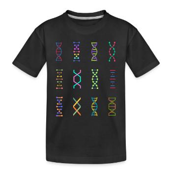 Génétique de l’ADN biologie souche - T-shirt bio Premium Enfant - noir - Devant