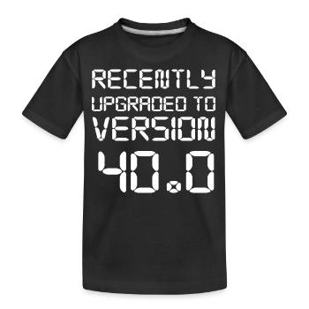 40. Geburtstag - Kinder Premium Bio T-Shirt - Schwarz - Vorne