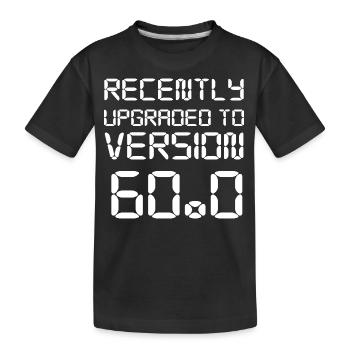 60th birthday - Kids' Premium Organic T-Shirt - black - Front