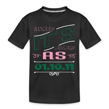 and free wifi equestrian present birthday present - Kinder Premium Bio T-Shirt - Schwarz - Vorne