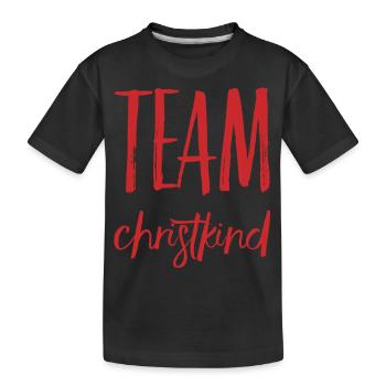 TEAM CHRISTKIND. Weihnachten Merry Christmas X-Mas - Kinder Premium Bio T-Shirt - Schwarz - Vorne