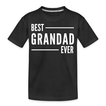 BEST GRANDAD EVER - Kids' Premium Organic T-Shirt - black - Front