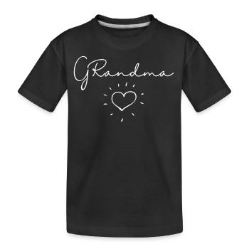 Grand-mère. Cadeau de grand-mère - T-shirt bio Premium Enfant - noir - Devant