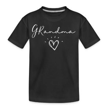 Grand-mère. Cadeau de grand-mère - T-shirt bio Premium Enfant - noir - Devant