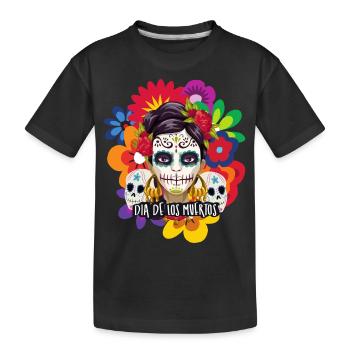 Dia De Los Muertos - Kids' Premium Organic T-Shirt - black - Front