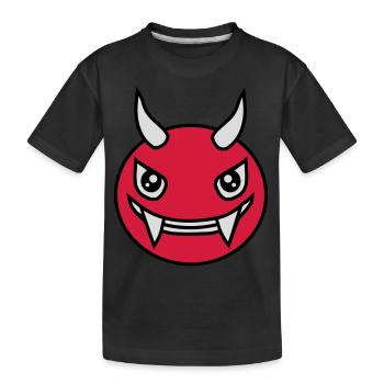 Design Face Evil Devil - T-shirt bio Premium Enfant - noir - Devant