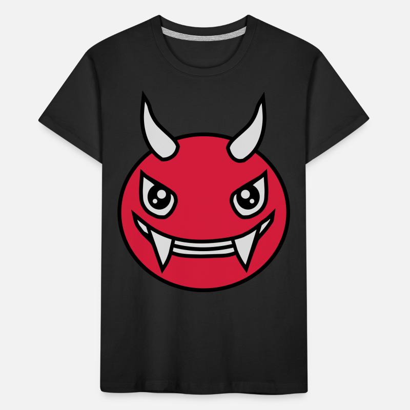 Design Face Evil Devil Kids' Premium Organic T-Shirt