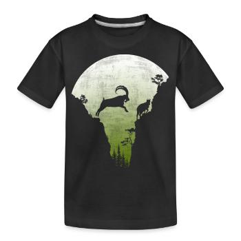 Saut Capricorne - T-shirt bio Premium Enfant - noir - Devant