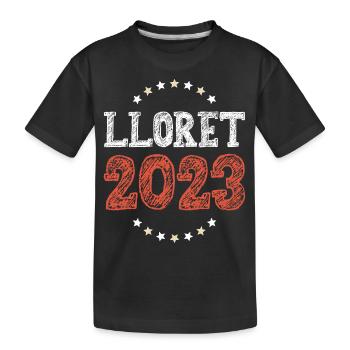 Lloret De Mar 2023 - Kinder Premium Bio T-Shirt - Schwarz - Vorne