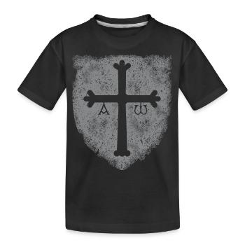 Asturien GRAU - Kinder Premium Bio T-Shirt - Schwarz - Vorne