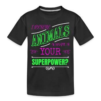 cadeau d’anniversaire cadeau cruauté envers les animaux maltraitance chien - T-shirt bio Premium Enfant - noir - Devant