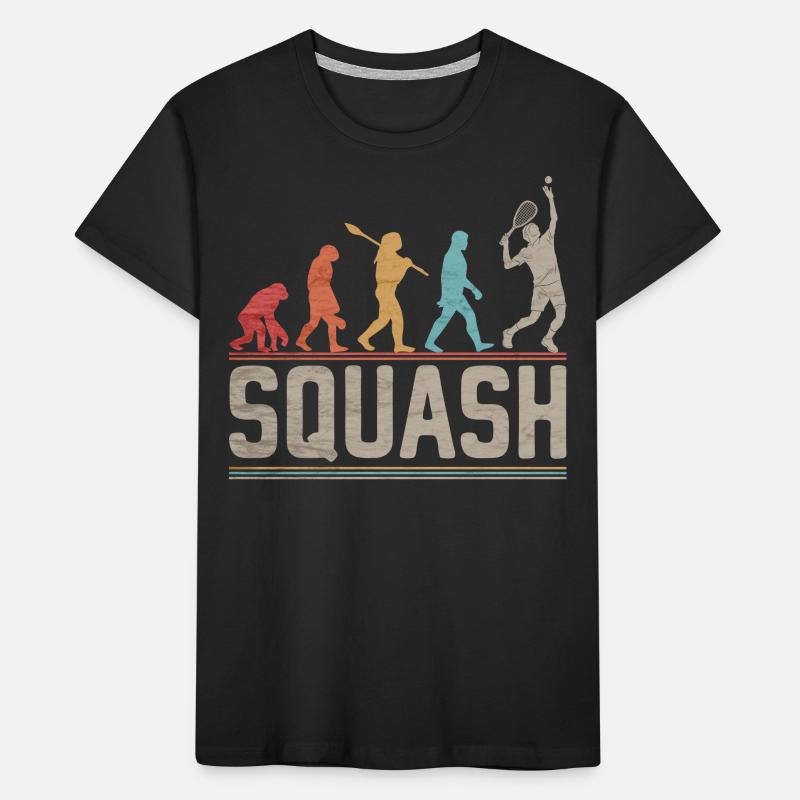 Squash Evolution - Squash Player Evolution T-shirt bio Premium Enfant