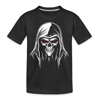Grim Reaper Head - Kids' Premium Organic T-Shirt - black - Front