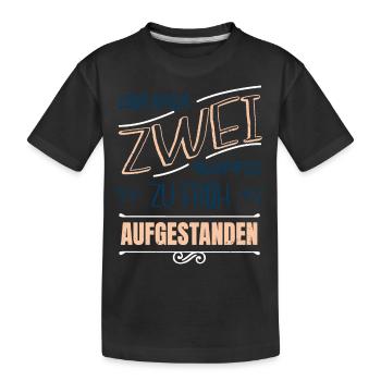 kaffeesatz lustiger spruch müdigkeit arabica zitat - Kinder Premium Bio T-Shirt - Schwarz - Vorne