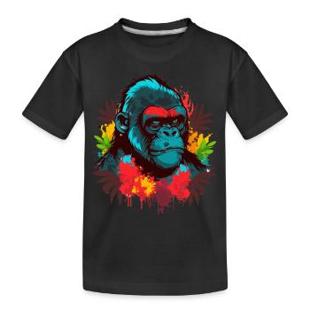 Rainy Day Gripe - Kids' Premium Organic T-Shirt - black - Front