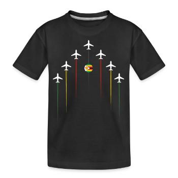 Zimbabwe Lignes aériennes - T-shirt bio Premium Enfant - noir - Devant