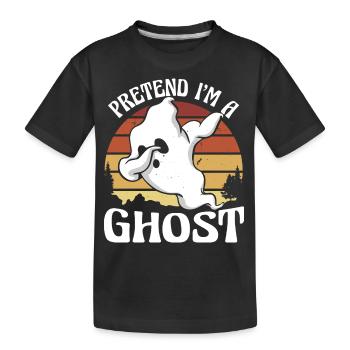 Mignon Dabbing fantôme Halloween Costume, faire semblant que je suis - T-shirt bio Premium Enfant - noir - Devant