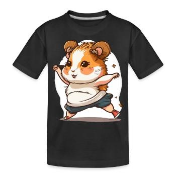Hamsters Groove - T-shirt bio Premium Enfant - noir - Devant