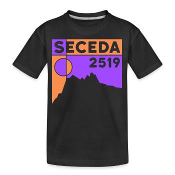 Randonnée Seceda Dolomites Tour Val Gardena Souvenirs - T-shirt bio Premium Enfant - noir - Devant