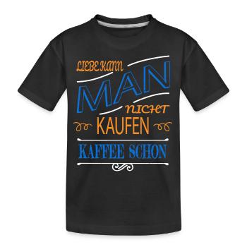 Caffettiera Coffee Tasse à café Boisson - T-shirt bio Premium Enfant - noir - Devant
