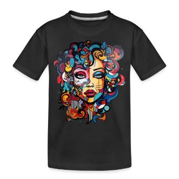 Graffiti Art - Kids' Premium Organic T-Shirt - black - Front