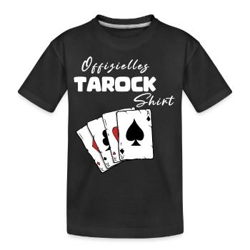 Chemise officielle de tarot - T-shirt bio Premium Enfant - noir - Devant