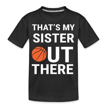 Basketball - Kinder Premium Bio T-Shirt - Schwarz - Vorne