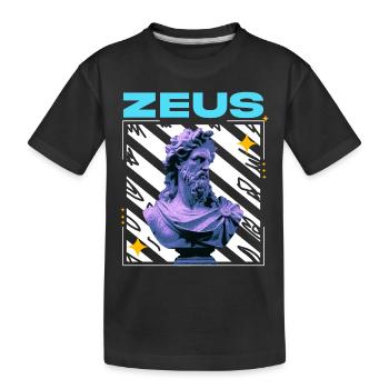 ZEUS - Kids' Premium Organic T-Shirt - black - Front