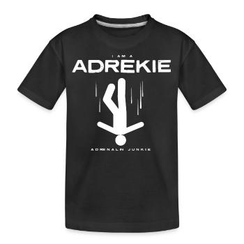 Funny Logo - New Words - weiss - Kinder Premium Bio T-Shirt - Schwarz - Vorne