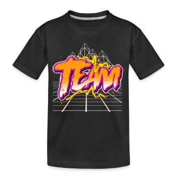 Équipe - T-shirt bio Premium Enfant - noir - Devant