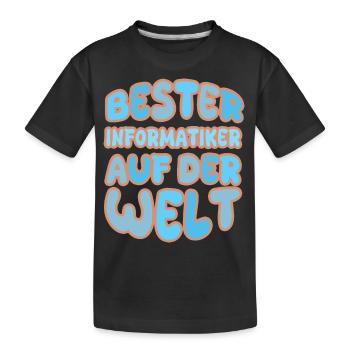 Gift for Computer Scientist - Kids' Premium Organic T-Shirt - black - Front