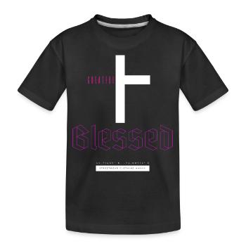Croix Streetwear reconnaissante - T-shirt bio Premium Enfant - noir - Devant