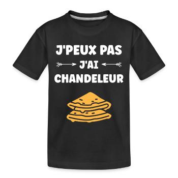 crêpe - T-shirt bio Premium Enfant - noir - Devant